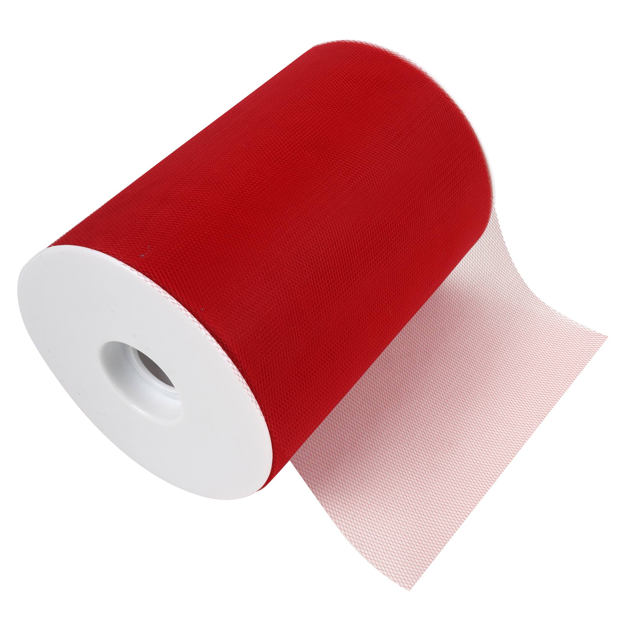 6" x 100yd. Red Tulle Mega Roll by Celebrate It™